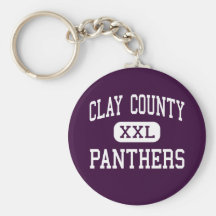 Clay County - Panthers - High - Ashland Alabama Keychains