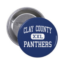Clay County - Panthers - High - Clay West Virginia Pinback Button