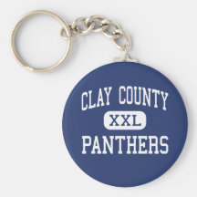 Clay County - Panthers - High - Clay West Virginia Keychains