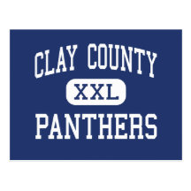 Clay County - Panthers - High - Clay West Virginia Post Card