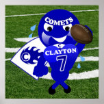 Clayton Comets Football Poster