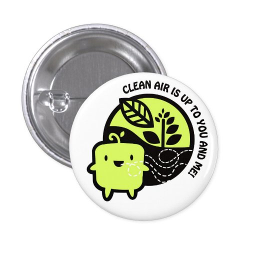 Clean Air logo Pin