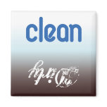 clean/dirty dishwasher/laundry refrigerator magnet