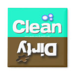 Clean / Dirty Dishwasher Magnet