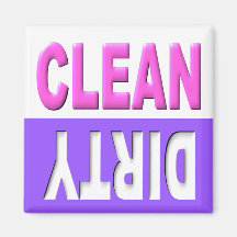 Clean Dirty Dishwasher magnet