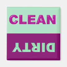Clean Dirty Dishwasher magnet