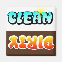Clean Dirty Dishwasher magnet