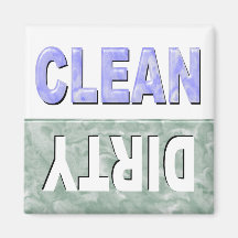 Clean Dirty Dishwasher magnet