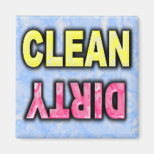 Clean Dirty Dishwasher magnet