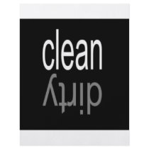 Clean/Dirty Dishwasher Magnet Custom Flyer