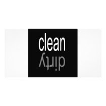Clean/Dirty Dishwasher Magnet Photo Card