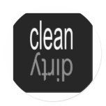 Clean/Dirty Dishwasher Magnet stickers