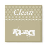 Clean-Dirty Kitchen Magnet