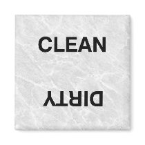 Clean Dirty Refrigerator Magnet