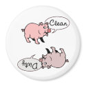 Clean Dirty Pigs magnets