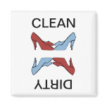 Clean Dirty Shoes Dishwasher Magnet