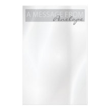 Clean Elegant Pale Grey Notepad Personalized Stationery