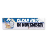 Clean House Bumper Sticker