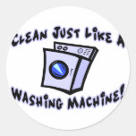 Clean Like A Washing Machine Sticker