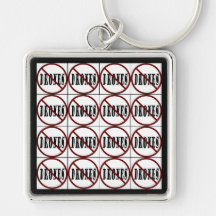 Clean NO DRONES Dozen Plus4 Peace Luv U Dope Key Chain
