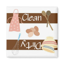 Clean or Dirty Baking Dishwasher Magnet