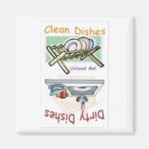 Clean or Dirty Dishes Magnet