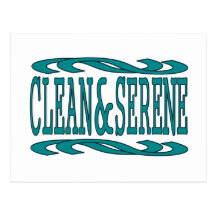 Clean & Serene Postcard
