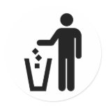 Clean streets lover! round stickers