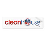 cleanhouse.org bumper sticker