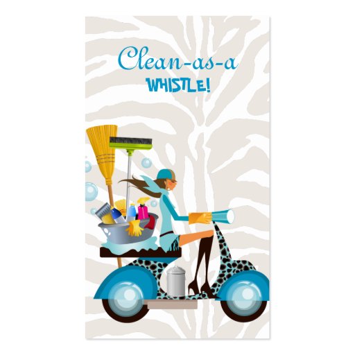 Cleaning Lady Business Cards, Cleaning Lady Business Card Designs