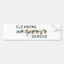 Cleaning Genius Bumper Sticker