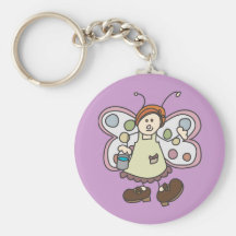 Cleaning Lady Bug Fairy Cartoon Key Chain