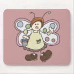Cleaning Lady Bug Fairy Cartoon Mousepad