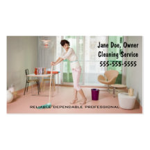 Cleaning Service Business Card Template
