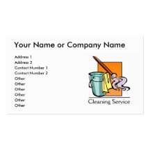 Cleaning Service Business Cards