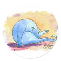 CleaningCat Round Stickers