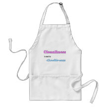 Cleanliness is next to Godliness Apron