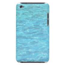 Clear Blue Water Case Barely There iPod Covers