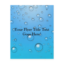 Clear Bubbles, Blue Water Full Colour Flyer