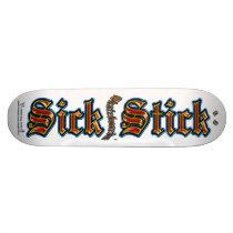 Clear ~ Sick Stick Logo Pro Deck