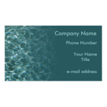 Clear Water Business Card Templates