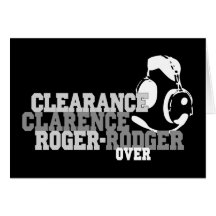 Clearance Clarence Roger Rodger Over Cards