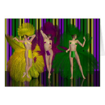 Clebrate It's Mardi Gras Time Greeting Card