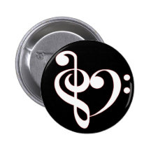 Clef Heart Button