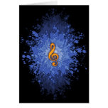 Clef Splat II Greeting Card