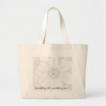 Clematis Bride's Tote Bag