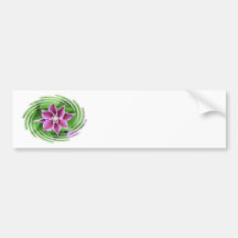 Clematis Flower Bumper Sticker