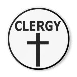 Clergy  Emblem for Pastors, Reverends & Ministers magnets