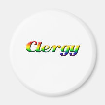 clergy - rainbow refrigerator magnets