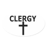 Clergy Window Sticker